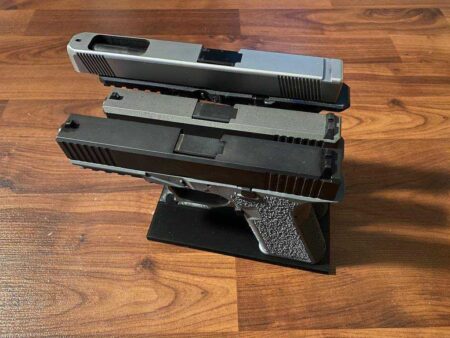 G19/17/26/34 Veya Polimer 80 İçin Stackable Glock Standı Plastik Aparat
