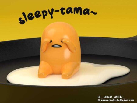 Sleepy-Tama - Gudetama ぐでたま Plastik Aparat