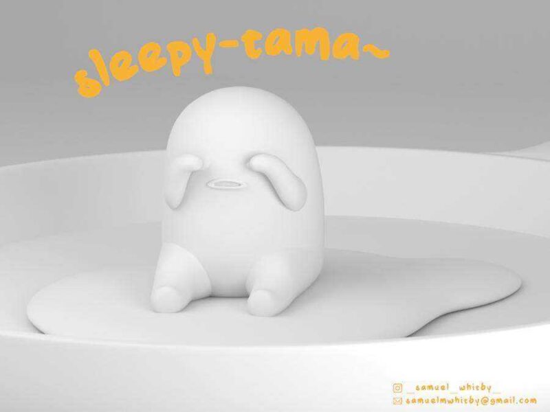 Sleepy-Tama - Gudetama ぐでたま Plastik Aparat - Görsel 2