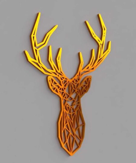 Ikea Stag Geyik Başı Duvar Sanatı Plastik Aparat
