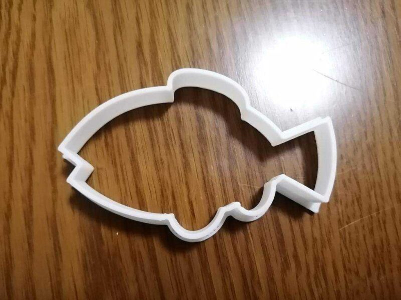 Balık Çerez Kurabiye Kesici Kalıp Plastik Aparat - Görsel 3