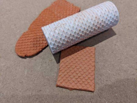 Çatı Kiremit Doku Rulo - Ho Ölçeği Plastik Aparat