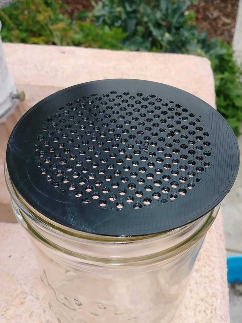 Bir Mason Kavanoz İçin Çalkalayıcı / Tohum Sıralayıcısı Plastik Aparat - Görsel 3