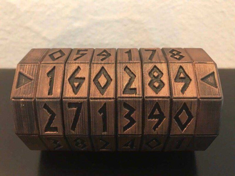 Proje Kodu İçin Dalek Numaraları Mazebo Kutusu İle Cryptex Plastik Aparat