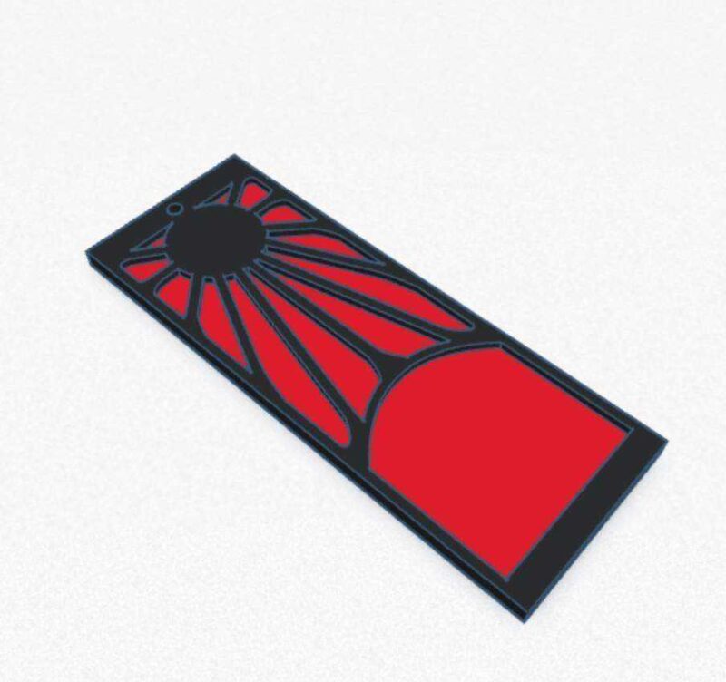 Demonslayer Hanafuda Küpe Plastik Aparat - Görsel 3