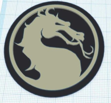 Mortal Kombat Modüler Logo Ekleme Plastik Aparat