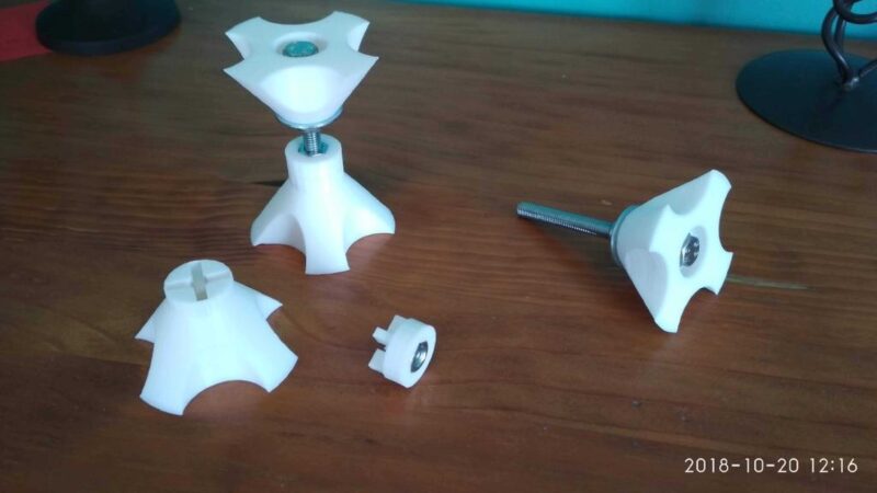 Destek De Meuble Réglable - Ayarlanabilir Mobilya Desteği Plastik Aparat - Görsel 2