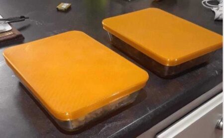 750Ml Dikdörtgen İçin Kapak / Kapak Pyrex Konteyner Plastik Aparat