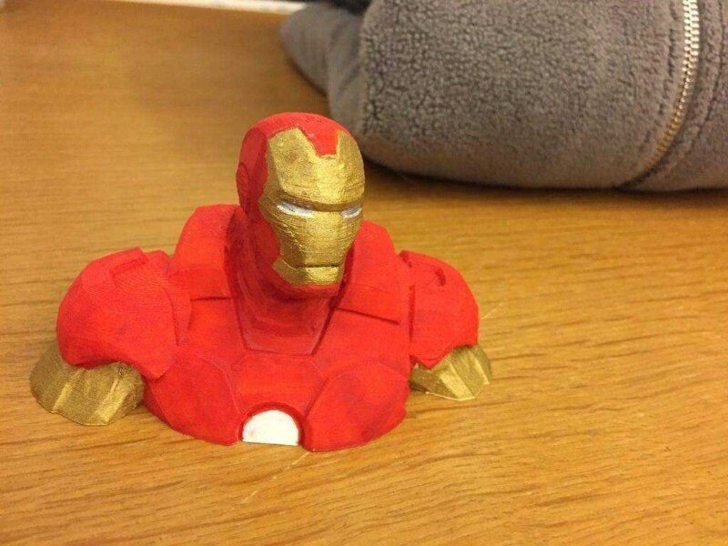 Ironman Büstü  Biblo Dekoratif Hediyelik Süs Eşyası Maket - Görsel 2
