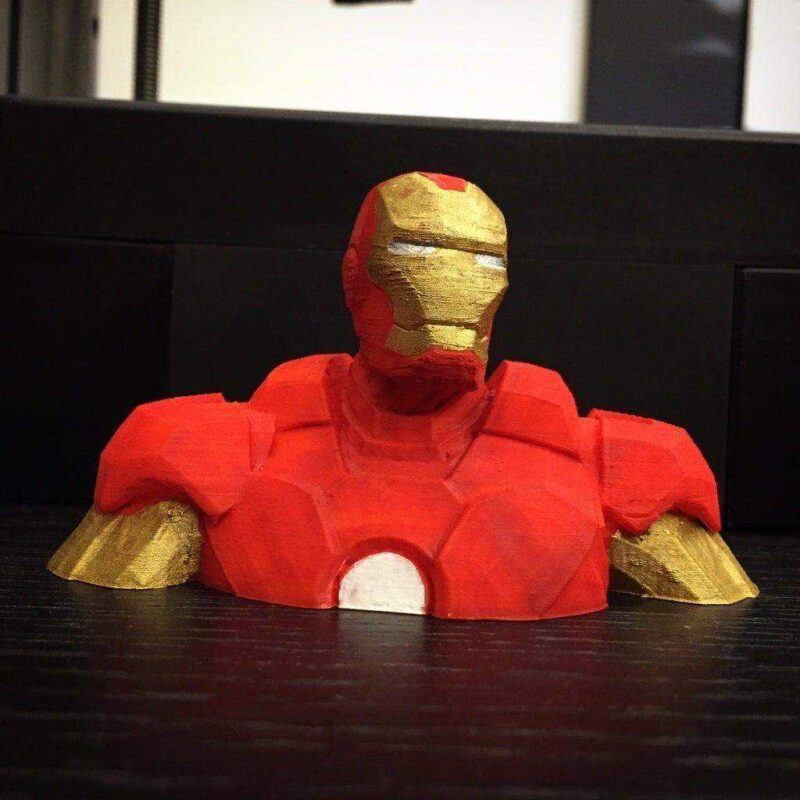 Ironman Büstü  Biblo Dekoratif Hediyelik Süs Eşyası Maket - Görsel 3