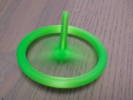 Spinning Üst / Jiroskop, Üç Parça, Yapıştırma Olmadan Monte Edilebilir Plastik Aparat