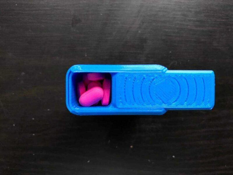 İlaç Hap Kapsül Pil Saklama Taşıma Kutusu Organik Plastikten - Görsel 3