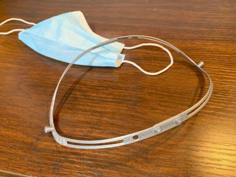Cerrahi Maske Kayışı Desteği Plastik Aparat - Görsel 3