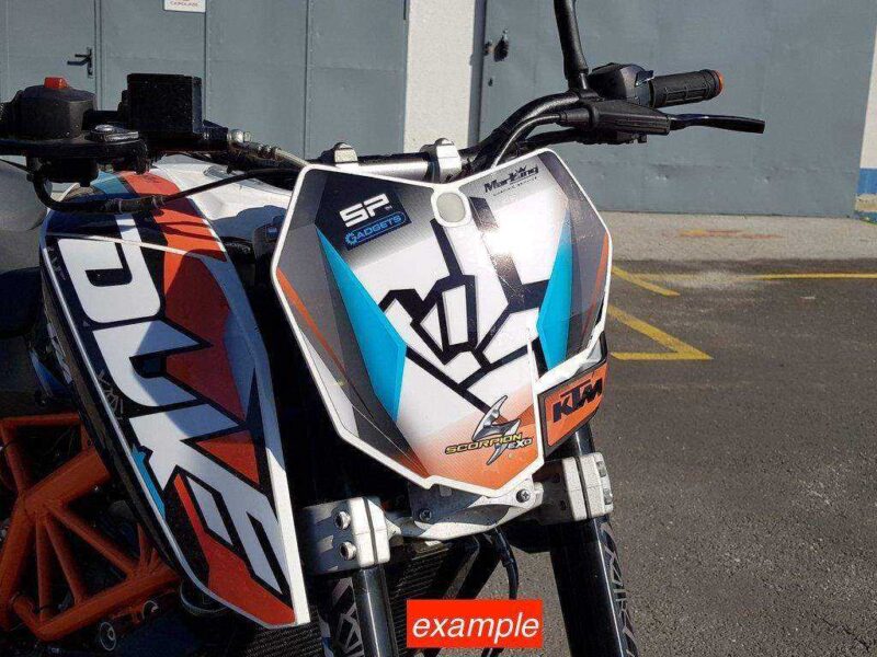 Ktm/Duke 200 (2011-15) Mx Maske Tutucu Plastik Aparat - Görsel 2