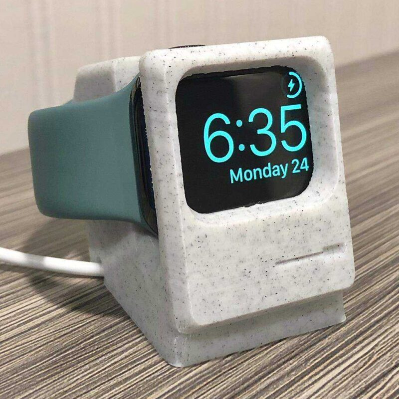 Apple Watch Macintosh Şarj Standı Plastik Aparat - Görsel 3