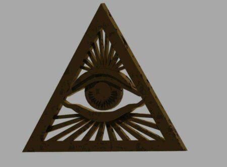 ILLUMINATI Kolye logo Zincir Hariç Organik Plastik