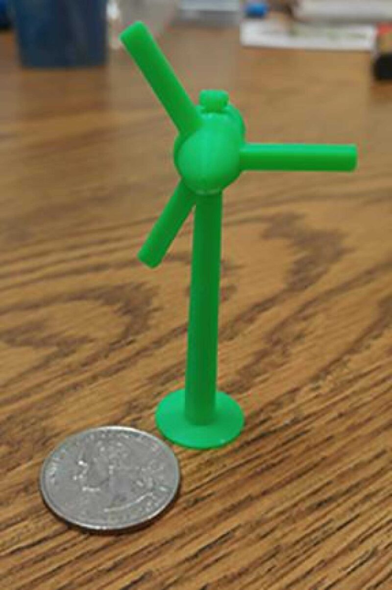 Mini Rüzgar Türbini Plastik Aparat