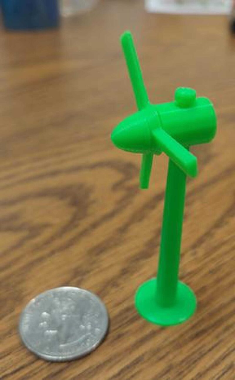 Mini Rüzgar Türbini Plastik Aparat - Görsel 2