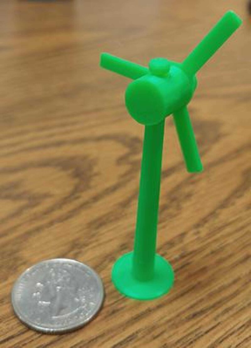 Mini Rüzgar Türbini Plastik Aparat - Görsel 3