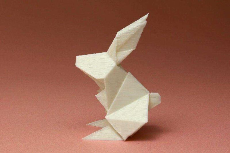 Origami Tavşan Biblo Dekoratif Hediyelik Süs Eşyası Maket - Görsel 3