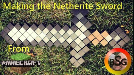 Minecraft Netherite Kılıç Plastik Aparat