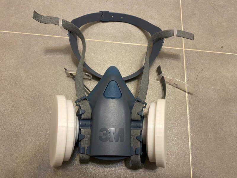 Cerrahi Filtre (手術 用 フィルター / 외과 용 필터) 3M Maskesinde 6200/7502 (Büyük Çaplı Kartuş) Plastik Aparat - Görsel 4