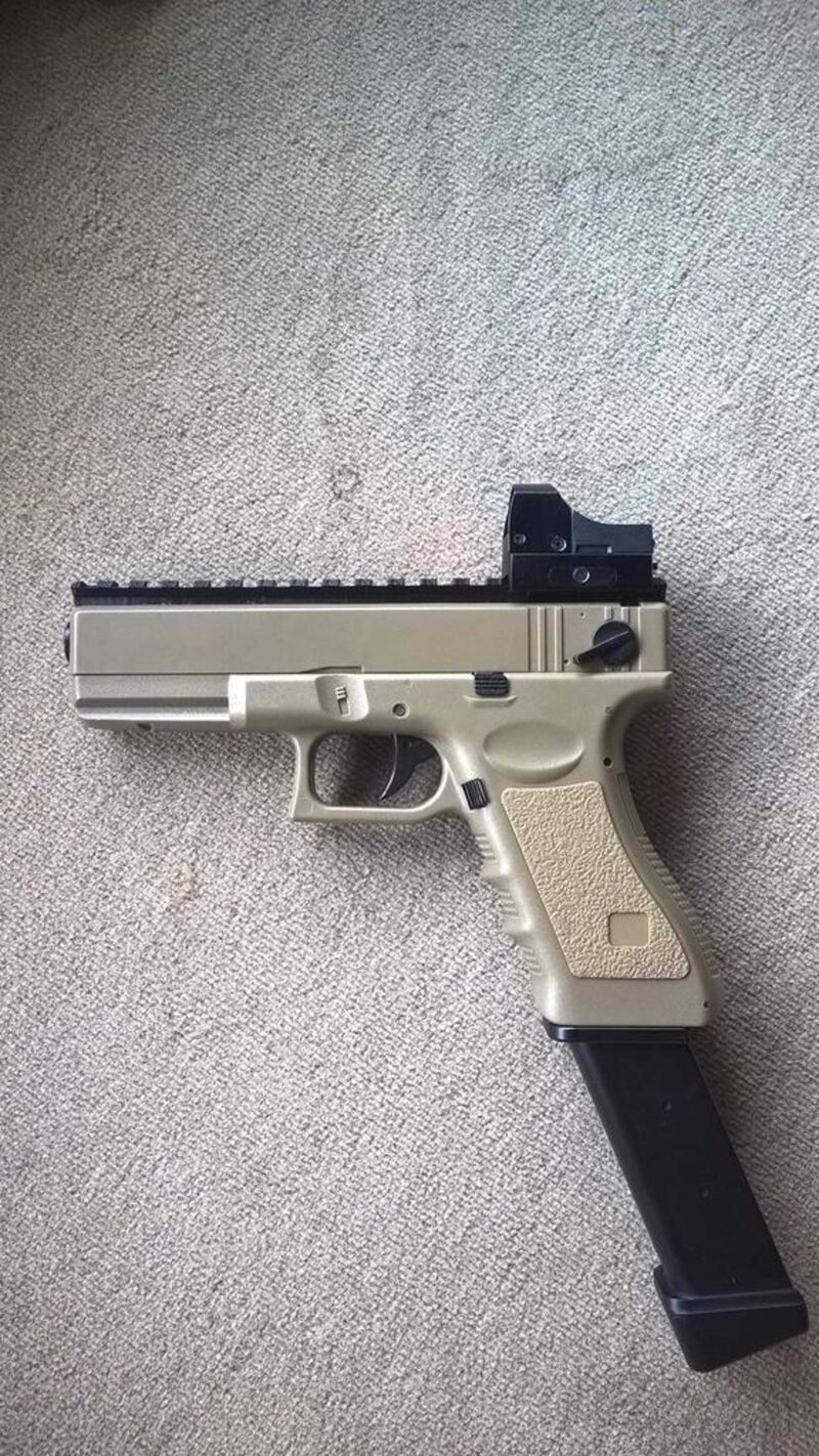 Airsoft G18C İçin Picatinny Demiryolu (Cm030) Plastik Aparat - Görsel 2