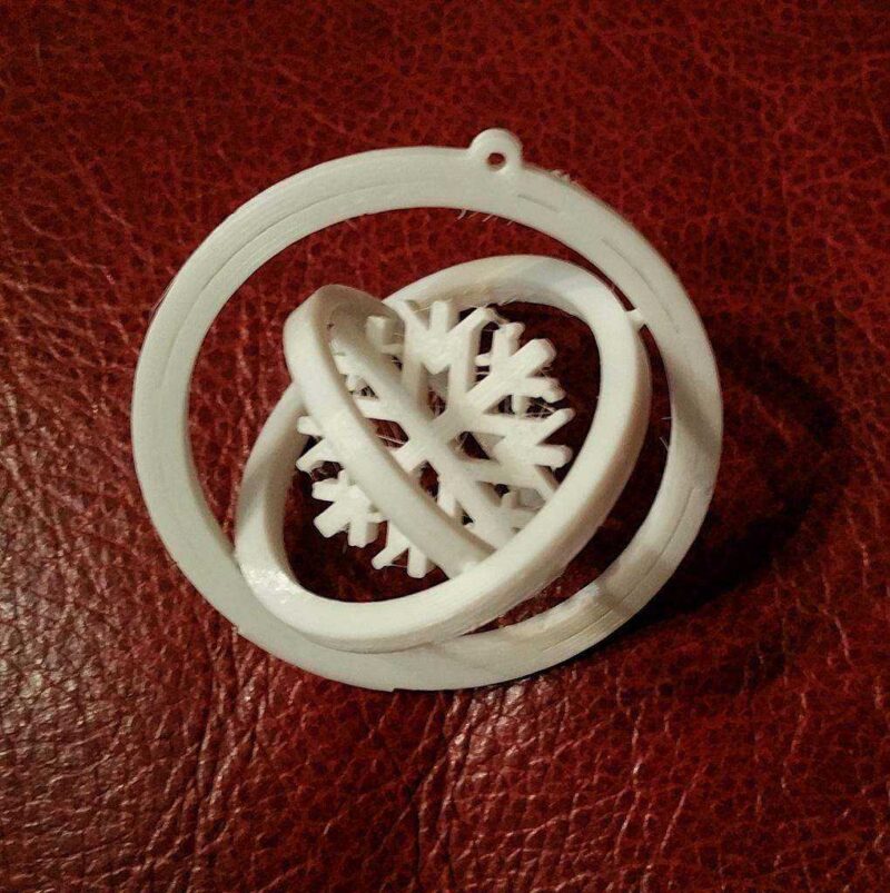 Karflake Noel Jiroskop Plastik Aparat