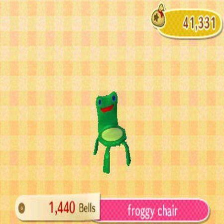 Froggy Sandalye (Animal Crossing) Plastik Aparat