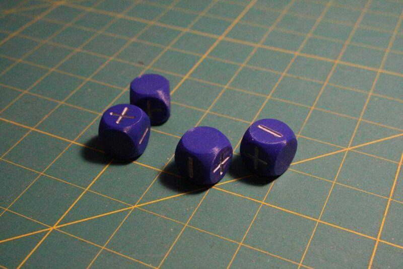 Fate/Fudge Dice Plastik Aparat - Görsel 4