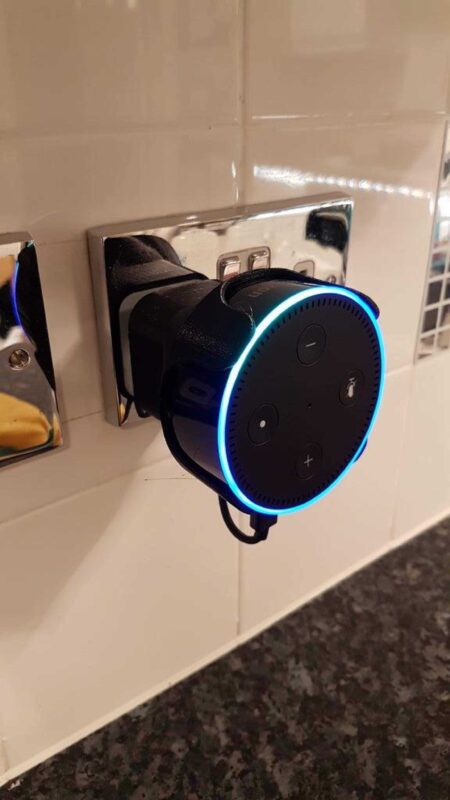 Echo Dot 2 Uk Soket Montaj Plastik Aparat