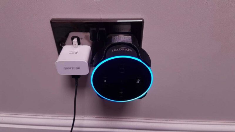 Echo Dot 2 Uk Soket Montaj Plastik Aparat - Görsel 2