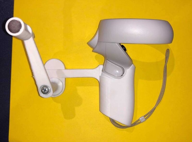 Oculus Quest 2 - Reel Vr Balıkçılık - Reel (R) İle Denetleyici Kavrama Plastik Aparat