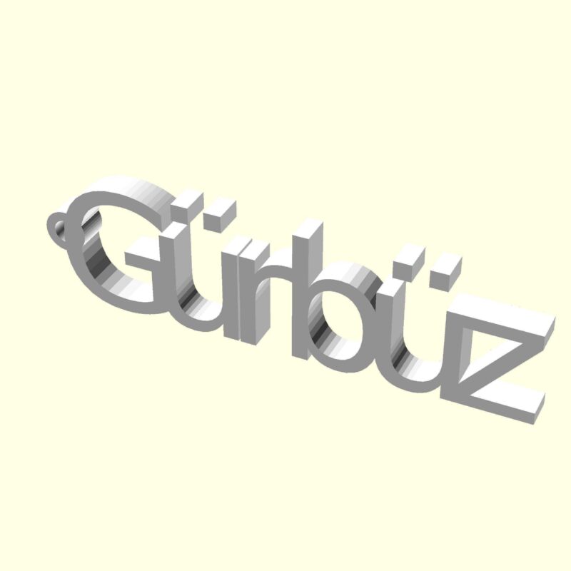 Gürbüz Kişiye Özel Üretim Zincirsiz Anahtarlık Sevgiliye Eşe Hediyelik Tag Askı Organik Plastikten - Görsel 4