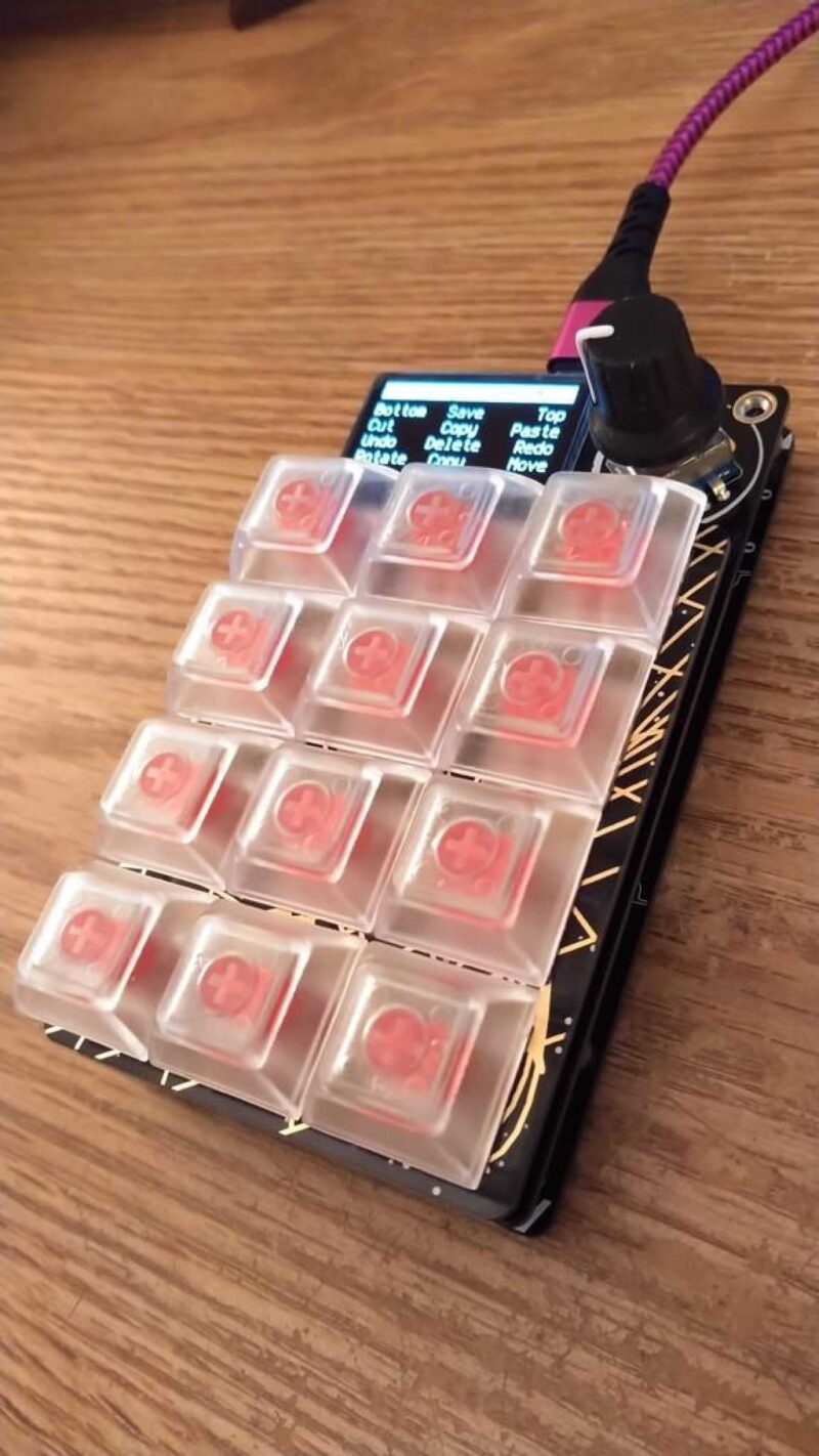 Adafruit Makro Pad Lcd Menü Plastik Aparat - Görsel 3