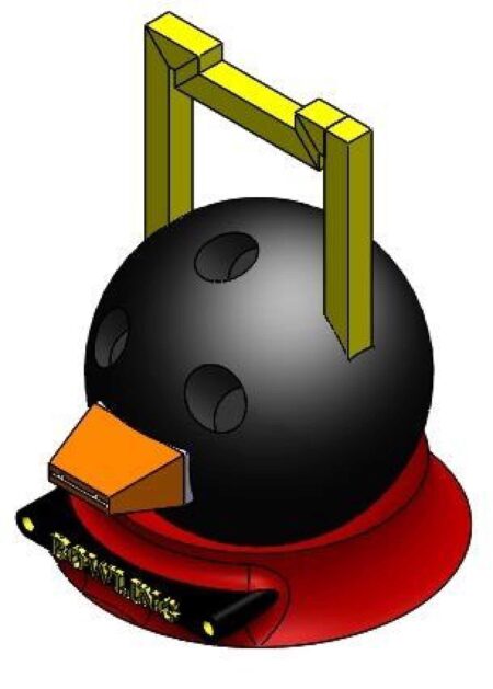 Bowling Top Bant Dispenseri Plastik Aparat
