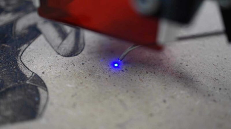 Neje 30/40W Lazer Modüler Hava Yardımı Tutucusu Plastik Aparat - Görsel 3