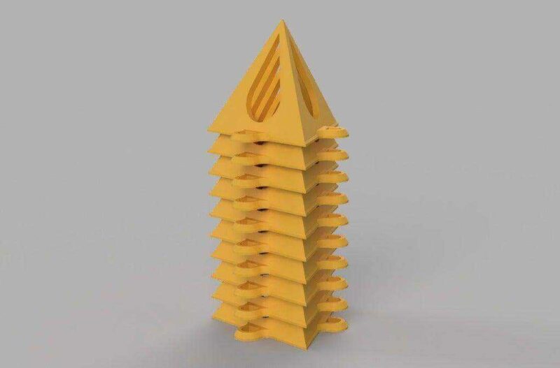 Painter's Pyramid Stackable Workpiece Standoffs  Organik Plastik - Görsel 4