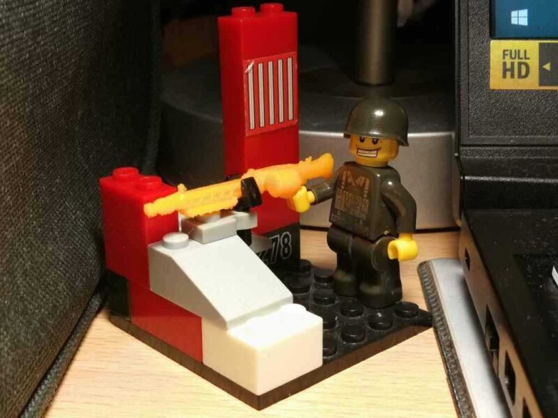 Lego Minifigures İçin Mg-42 Makineli Tüfek Plastik Aparat - Görsel 3