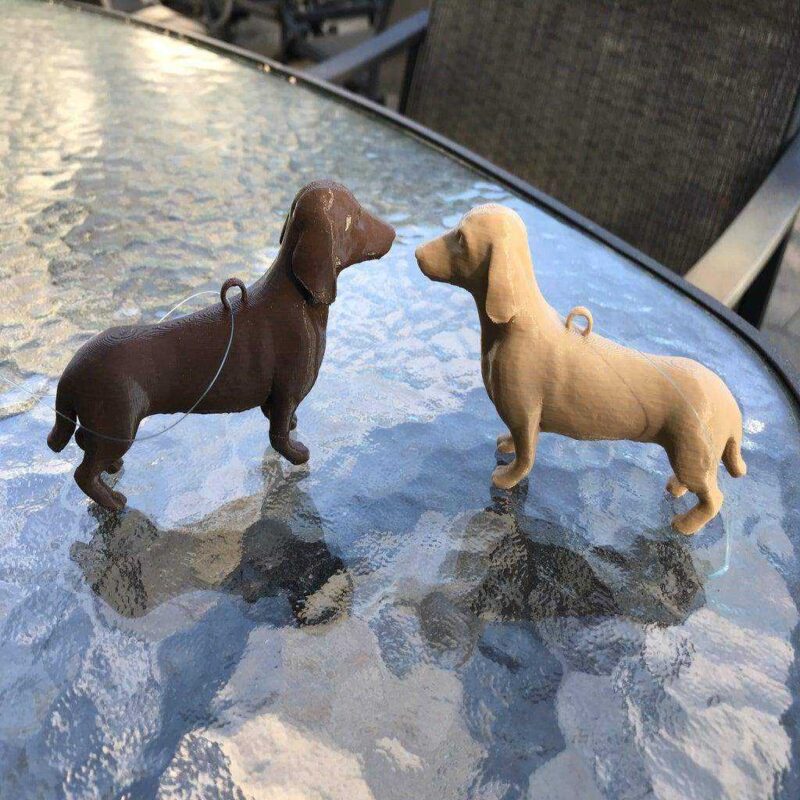 Dachshund Noel Ağacı Süsleme Plastik Aparat
