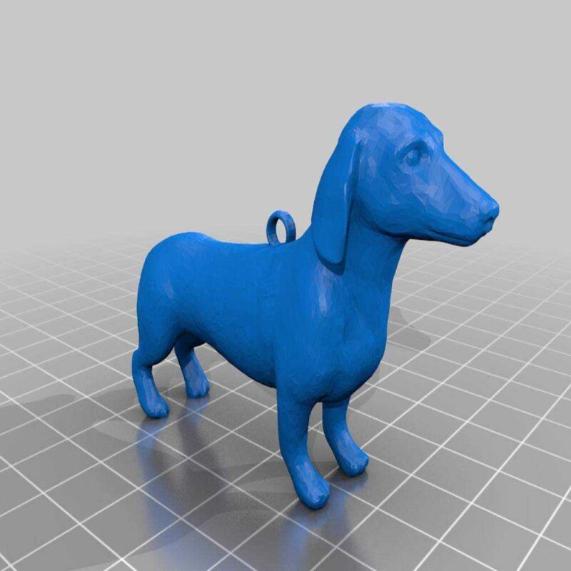 Dachshund Noel Ağacı Süsleme Plastik Aparat - Görsel 2