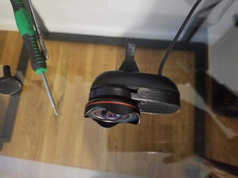 Geliştirilmiş Logitech C270 Geniş Açılı Lens İçin Modifiye Manuel Odaklama Sistemi Plastik Aparat - Görsel 2