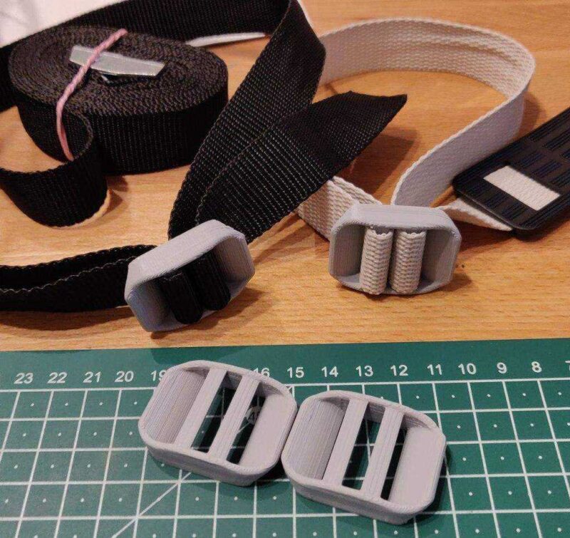 25 Mm Kayış Toka Ayarlayıcı Şey, Çift Taraflı Plastik Aparat - Görsel 2