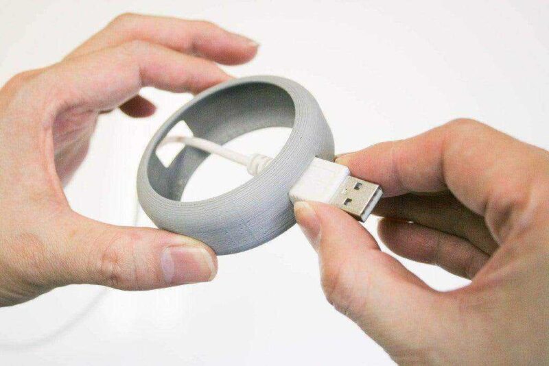 USB Kablo  Telefon Bilgisayar Kablosu Makarası Saklama Kutusu - Görsel 3