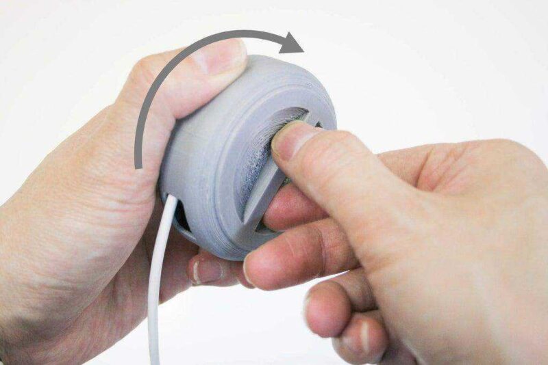 USB Kablo  Telefon Bilgisayar Kablosu Makarası Saklama Kutusu - Görsel 4