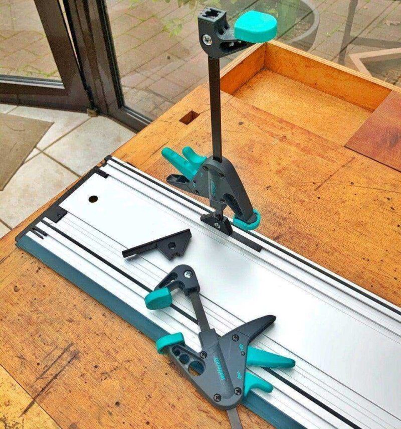 Bosch Fsn Ve Mafell Kılavuzu Demiryolu Adaptörü İçin Wolfcraft Mini Kelepçe 3455100 Plastik Aparat - Görsel 3