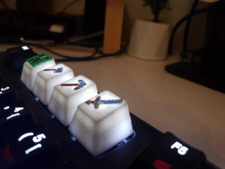 Minecraft Keycaps Plastik Aparat