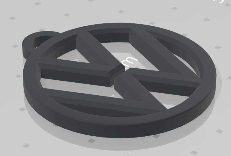 Volkswagen Organik Plastikten Dekoratif Hediyelik Anahtarlık - Görsel 2