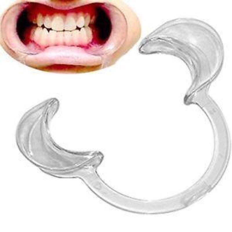 Dental Cheek Retractor - C-Shaped Plastik Aparat - Görsel 3