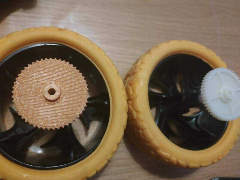 Yeni Parlak Rc Tumble Bee - Onarımlı Tekerlek Dişli Plastik Aparat - Görsel 3